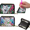 2pcs Animal Pattern Diamond Painting Fashion Card Holder Compact Coin Purse