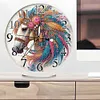 Horse Acrylic DIY Diamond Painting Clock Kit 5D Diamond Art Clock