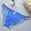 Passionate men's sexy ultra-transparent briefs