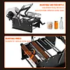 [US Local Warehouse] Manual Labeling Machine with Handle Adjustable Bottle Label Applicator for Glass Metal Round Bottles Diameter 0.59-4.72 inches