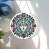 Acrylic Special Shaped Wolf 5D Diamond Painting Hanging Clock Art Craft