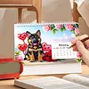 Diamond Painting Country Dog 2027 Paper Calendar Monthly Flip Tabletop Calendar Kit