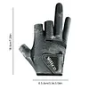 Fishing Gloves for Men 3 Fingers Cut Gloves Angling Cycling Sports Gloves(Black)
