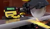 Roller distance meter, measuring tool for technical machining tasks, for measuring marking materials, reduces cutting time