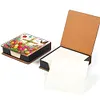 Cross Leather Diamond Art Note Box with 160 Sheets of Paper for Adults Beginners