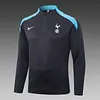 2024/2025 Tottenham Half-Pull Training Suit Dark Grey Football Shirt 1:1 Thai Quality