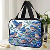 DIY Diamond Art Rhinestone Makeup Bag Crystal Transparent PVC Storage Pack Kit
