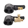 Bicycle Air Nozzle Brass Dual Head Adapter Converter Hose Adapter (Not Deflate)
