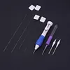 Punch Needle Set 3 Needles 2 Threaders Craft Tool for Embroidery DIY(A+B)