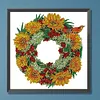 >SALE<5D DIY Partial Special Shaped Drill Diamond Painting Sunflower Wreath Kit30x30cm