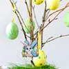 (US Local)PET Double Sided Special Shaped Easter Alphabet DIY Diamond Painting Keychain