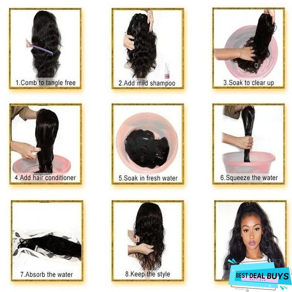 Wig Women's Fashion Long Straight Hair Headgear Chemical Fiber Wig Women