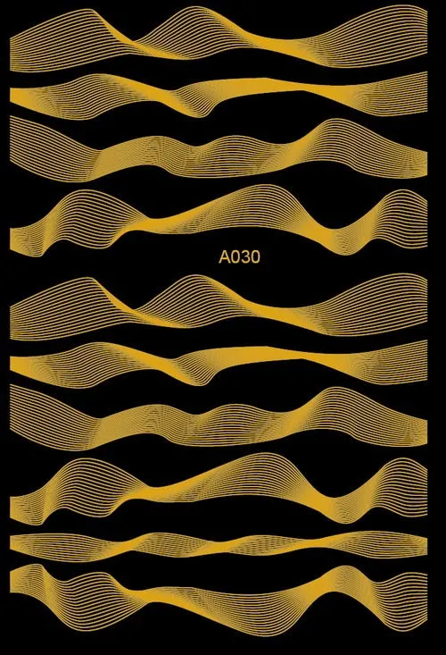 White Nail Art Sticker Laser Gold Metal Stripe Line Tape Self-Adhesive Transfer Foils Decals 3D DIY Manicure Tips Decoration
