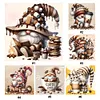 (Multi-Style) Coffee Gnome-11CT Stamped Cross Stitch 40*40cm/15.75*15.75in