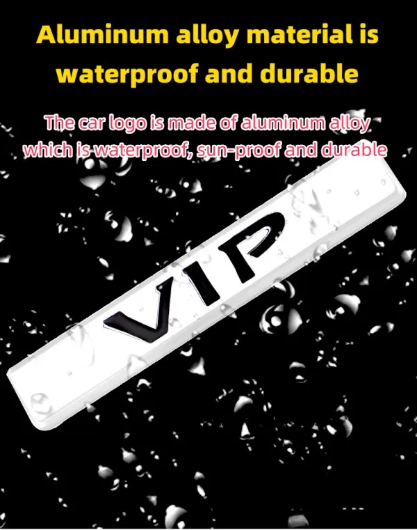 Car Stickers Metal Modified Side Label Decorative Car Stickers(2PC)