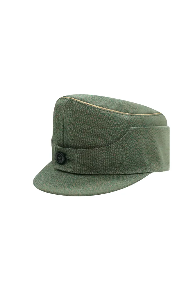   Polizei Gebirgsjager Single Button Bergm&uuml;tze Summer Mottled Green Field Cap German-Uniform
