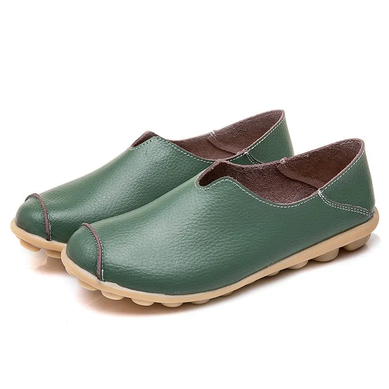 Women Fashion Elegant Ladies Flat Single Shoes 2021 Casual Loafers Female Lazy Shoes Comfort Low Heel Slip On Shoes Walking Lady