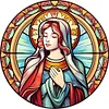 【Limited Stock Sale】Jesus Virgin Glass Painting-Paint by Numbers Acrylic Painting 40*40CM
