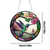 DIY Crystal Diamond Painting Double Sided Effect  Hamminbird Pendant Home Garden Hanging Kit