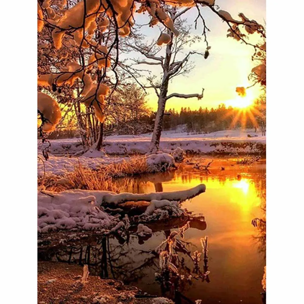 Diamond Painting - Full Round/Square Drill - Sunset(30*40 - 50*60cm)