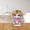 Diamond Painting Acrylic Cartoon Sunflower Dinosaur Table Top Ornament Kits
