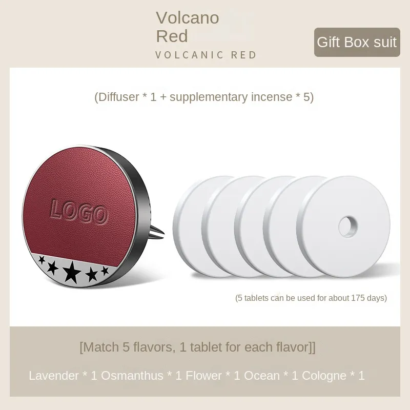 Car air vent premium leather aromatherapy box (2PCS)