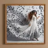 Belle jupe fille-ronde drill diamond painting-40*40cm