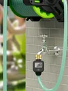 Digital Water Flow Meter IPX5 Waterproof Water Consumption Test Meter for Garden