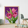 Tulips-11CT Stamped Cross Stitch 40*50cm/15.75*19.69in