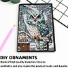 (US Local)5D DIY Owl Diamond Art Painting Notebook Kit Crystal Notepad Sketchbook Gifts