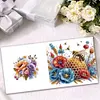 6Pcs Ladybug Bee Diamond Painting Greeting Card for Holiday Party Favors
