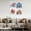 (US Local)4Pack Xmas-Special Shaped Diamond Painting Kit(30x30cm)