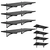 [US Local Warehouse] 4-Pack Heavy Duty Garage Wall Shelving 48.03x18.11x8.66in Garage Storage Rack Floating Shelves 1000 lbs Load Capacity for Power Tools Garden Supplies