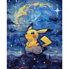 Pikachu-11CT Stamped Cross Stitch 40*50cm/15.75*19.69in