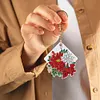 6PCS Diamond Painting Keyring Double Sided Diamond Painting Art Keychain Pendant