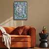 >SALE<Full Embroidery Cotton Thread14CT Print Tiger Mother and Son Cross Stitch36x50cm