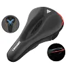 High Elastic Silicone Bicycle Seat Cover Super Soft Thick Tail Light Seat Cover Mountain Bike Silicone Cycling Thick Waterproof Road Bike Seat Accessories