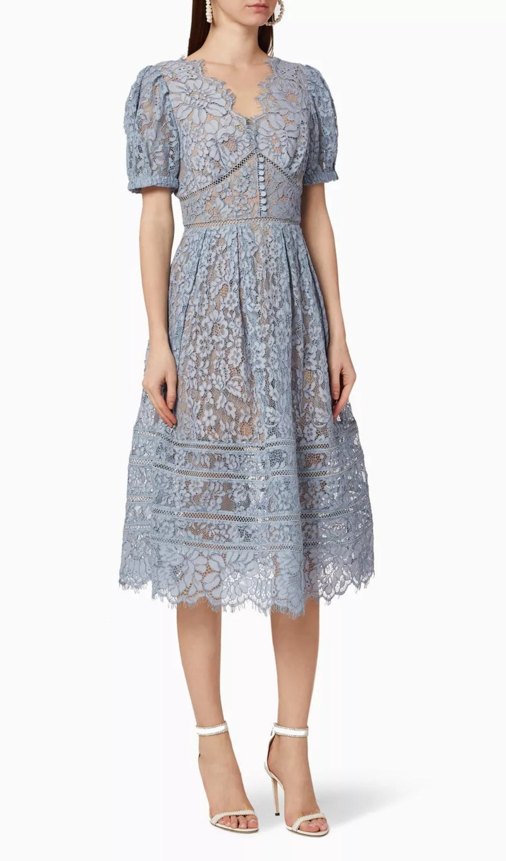 Anshika Fine Cord Lace Dress Flowering Girl