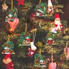 (US Local)6pcs Xmas Gnome  DIY Diamond Painting Art Pendant Wall Door Decoration