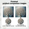 (30x30cm)DIY Pearl Painting Framed Tree  Handmade Pearl Material Art Kit Living Room Decor