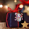 (US Local)12Pcs Xmas Theme  DIY Diamond Christmas Tree Pendant Wall Door Decoration