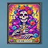 Diamond Painting -5D Full Round Drill Barber Skull(40x50cm)