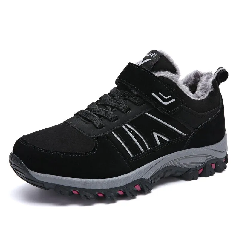 VEAMORS Outdoor Men Women Hiking Shoes Breathable Sneakers Anti-Slip Trekking Shoes Couples Mountain Climbing Footwear Unisex