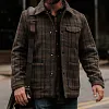 Men's Classic Plaid Insulated Wool Blend Jacket