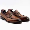 Customized Classic Men Leather Slip On Loafers Shoes