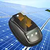 Solar-Power Car Roof Light with RC Punch-Free Universal Signal Mouse Lamp RGB Solar Powered Strobe Pilot Light for Pickup Trucks SUV Motorcycles