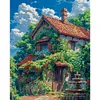 (Multi-Style) Flower House Scenery-11CT Stamped Cross Stitch 45*55cm/17.72*21.65in