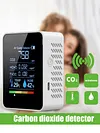 5 In 1 Air Quality Monitor CO2 Detector CO2 TVOC HCHO AQI Tester for Home Office