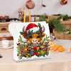 Acrylic Christmas Cow Double Sided Diamond Painting Paper Towel Holder