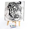 Tiger-Paint by Numbers Acrylic Painting 20*20cm